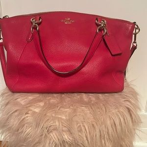 Red/Hot pink Coach Bag.